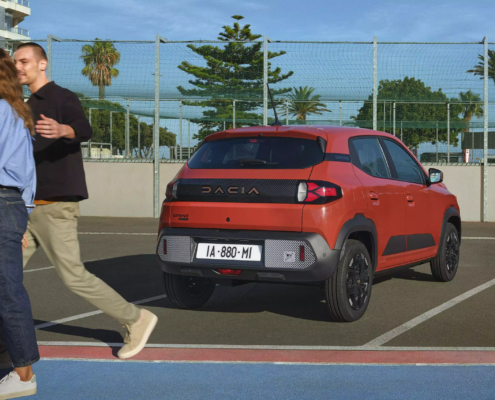 dacia spring achterkant 2026